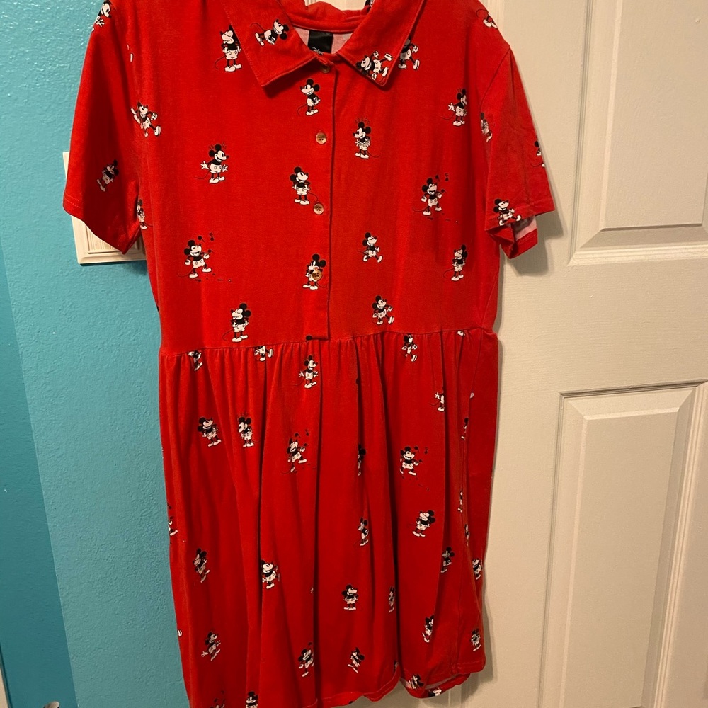 Red Mickey Mouse dress